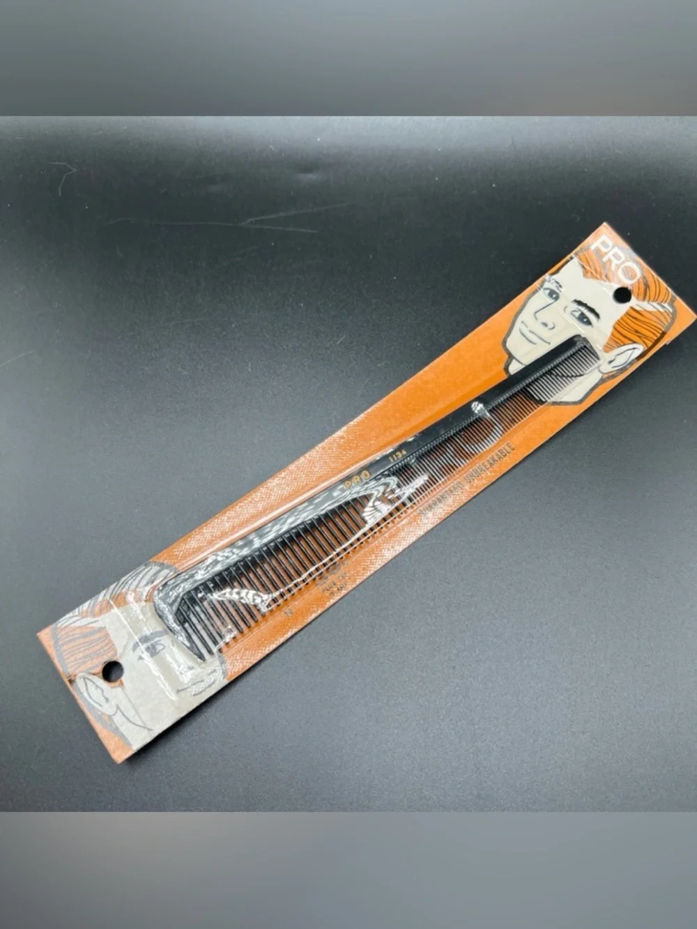NOS Vintage Sealed Pro 1134 Unbreakable Comb 1960's 1970's